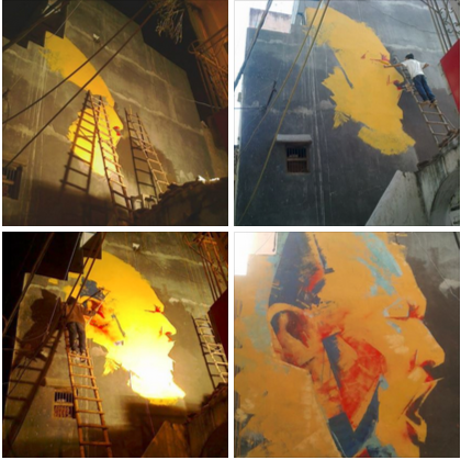 Nusrat_biggest_WAll_Painting by Nikunj Prajapati 2